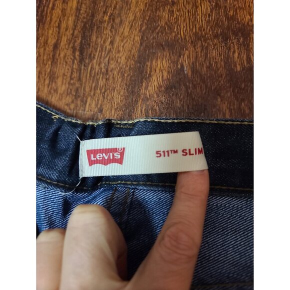 Boys Levi's 511 Slim Jeans size 12 Reg Adjustable Waist - Picture 2 of 3